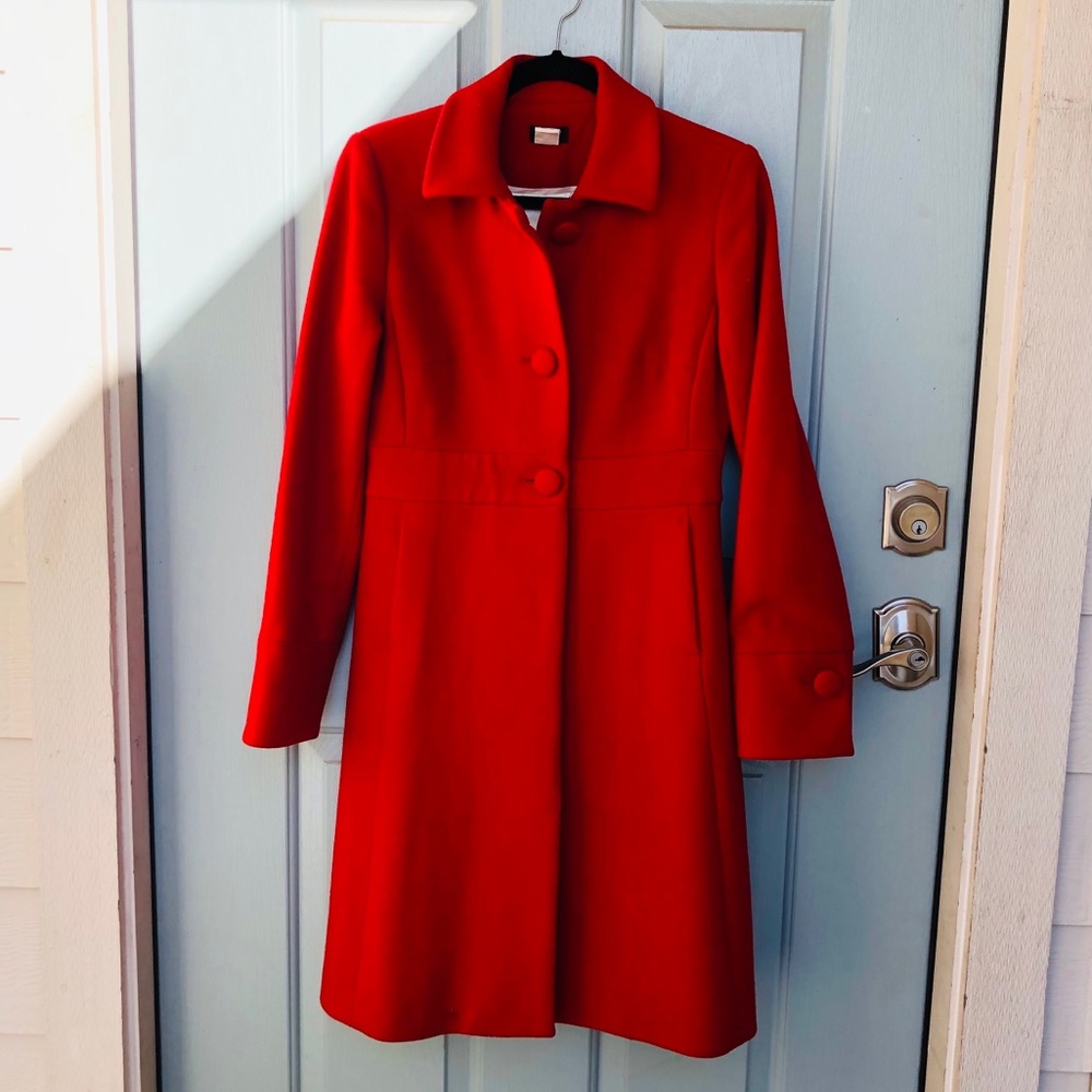 J. Crew Wool Red Jacket